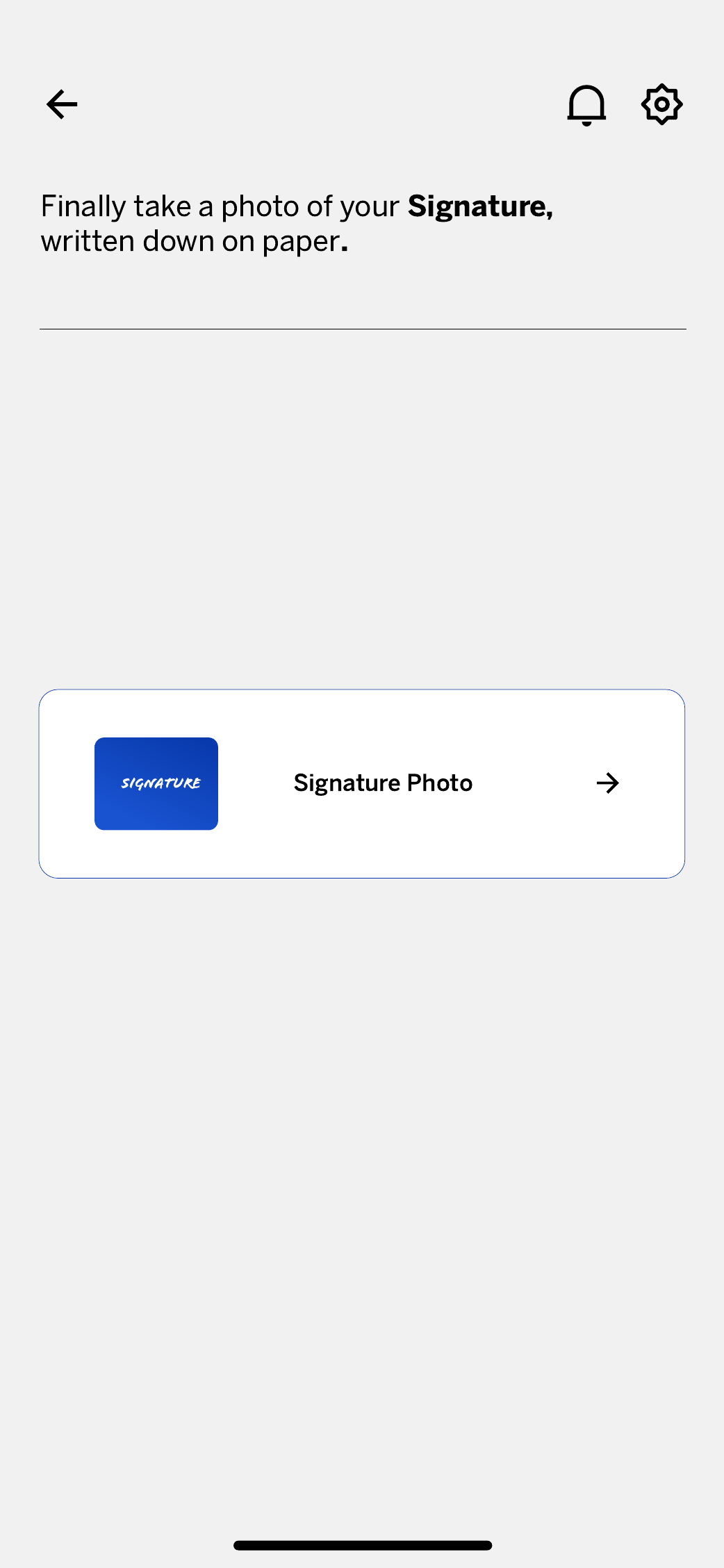 Stanbic customer onboarding signature capture screen